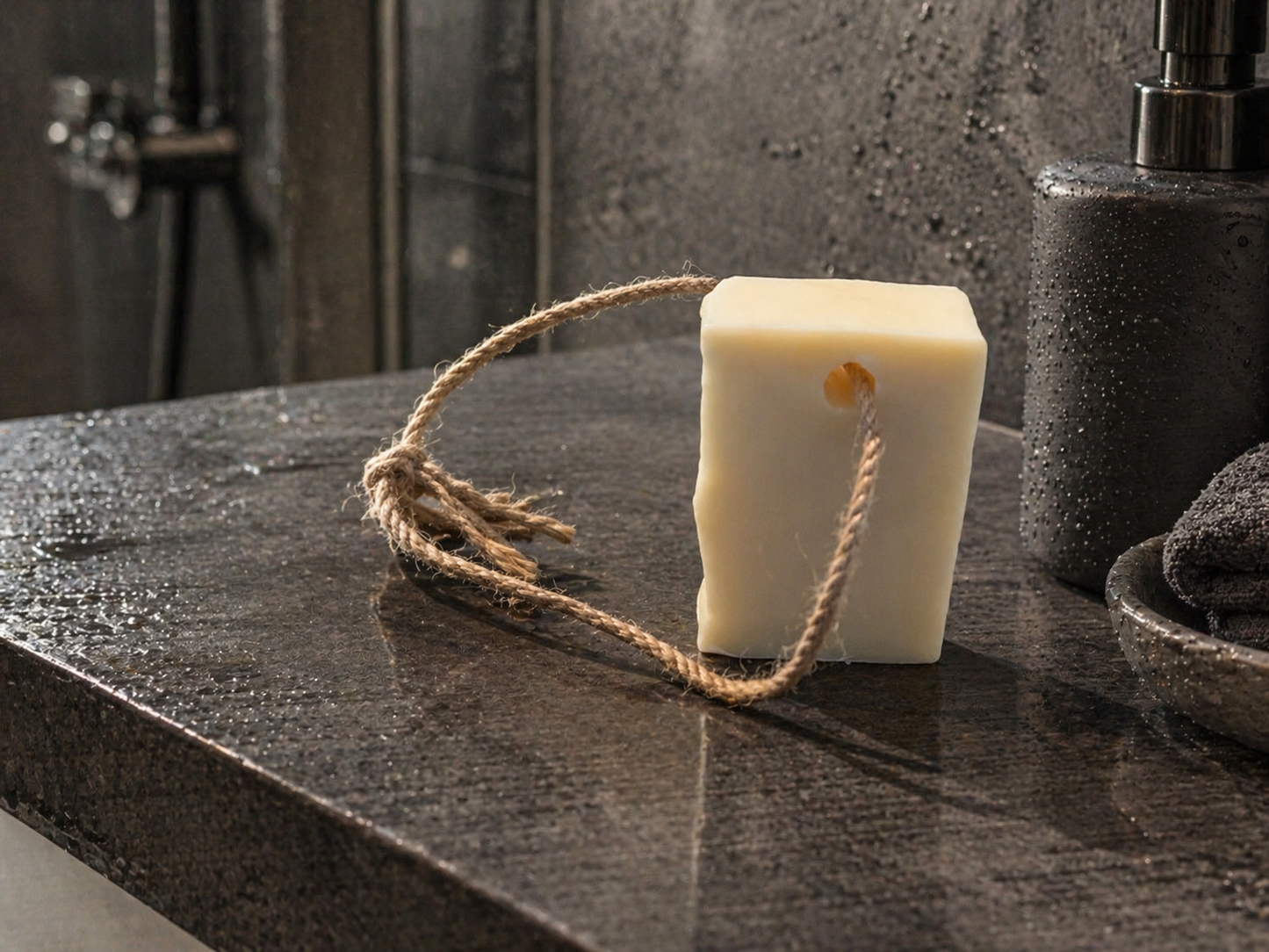 Gentlemen's Soap on a Rope - Sacred Woods - Cedarwood, Bergamot, Juniper Berry