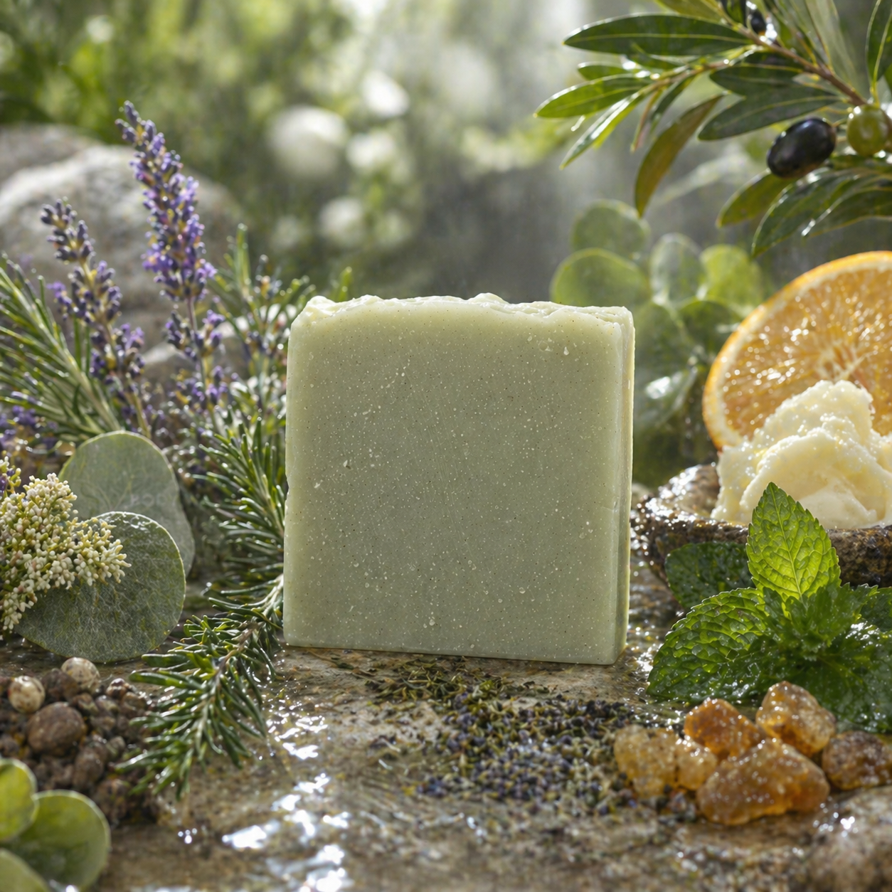 Beeswax, Goat Milk & Tallow Herbal Scented Soap