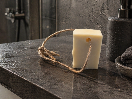 Gentlemen's Soap on a Rope - Sacred Woods - Cedarwood, Bergamot, Juniper Berry