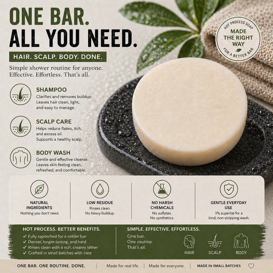 Bubbly Everything Soap for Body, Scalp Care - Removes Dandruff, Oil, Dirt Build Up