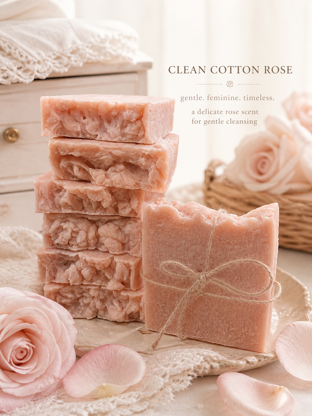 Clean Cotton Rose - Normal, Oily, Combo Skin
