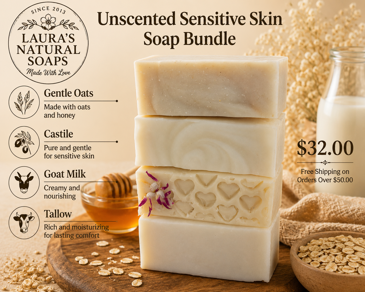 Sensitive Skin Soap Bundle